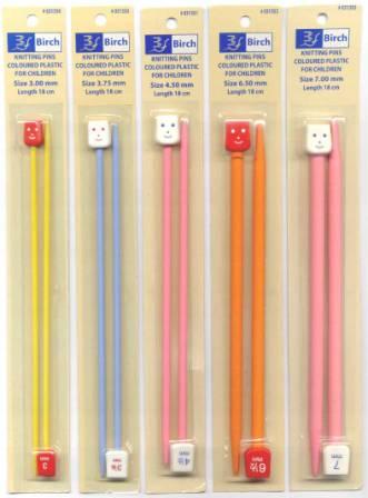 Childrens Needles Pairs 18cm 6.00mm