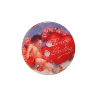 Angle design button - 2 holes St7686