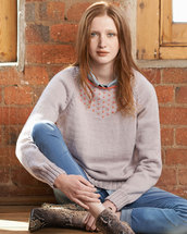 Raglan Sweater Leaflet 406