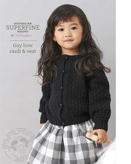 Tiny Bow Cardi & Vest Leaflet 455
