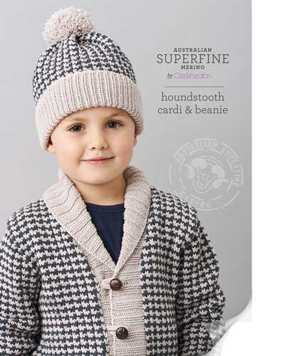 Houndstooth Cardi & Beanie Leaflet 456