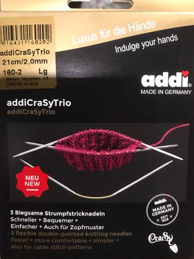 Addi Crasy Trio Dpn 21cm 2.50mm