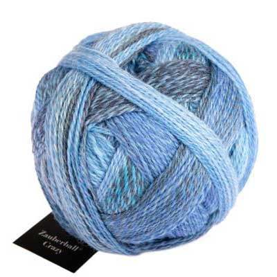 Crazy Zauberball 4ply 100gms 2438 Indigo