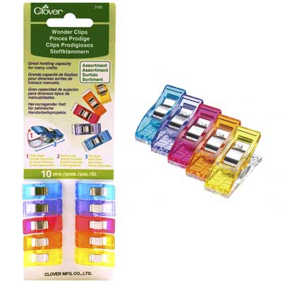 Assorted Wonder Clips 10pcs 3185
