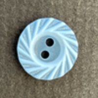 Terries 13mm S8732 74 2 hole Matt Fan Edge Baby Blue