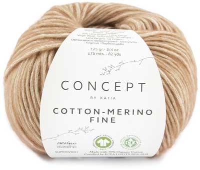 Cotton-merino Fine 5ply 25gms 81 Light Brown