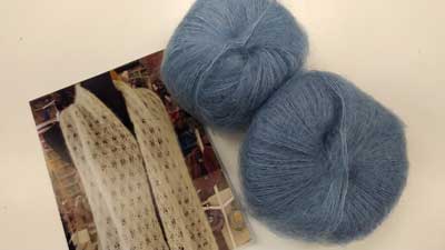 Meg's Fine Lace Scarf Jeans Kr06-071