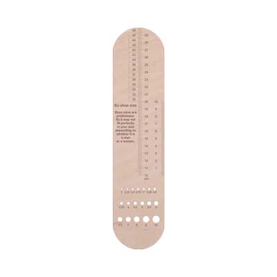 Sock Ruler Needle Gauge