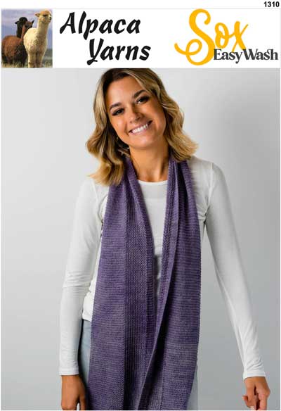 Texture Scarf 4ply Alpaca 1310