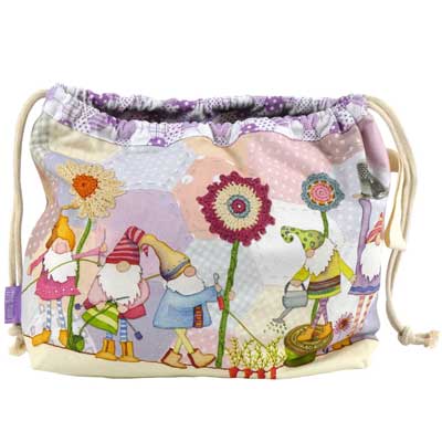 Crafting Gnomes Drawstring Bag Draw16