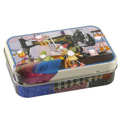 Sewing Gnomes Mini Hinged Tin T262