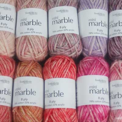 Mini Marble 8ply 100gms 02 Tropical Sunset Fun Pack Of 10 X 10gm