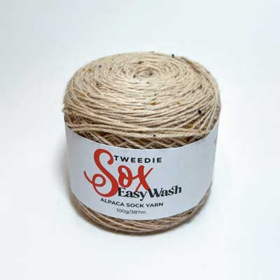 Tweedie Easy Wash Sox 4ply 100gms 207 Oatmeal Tweed