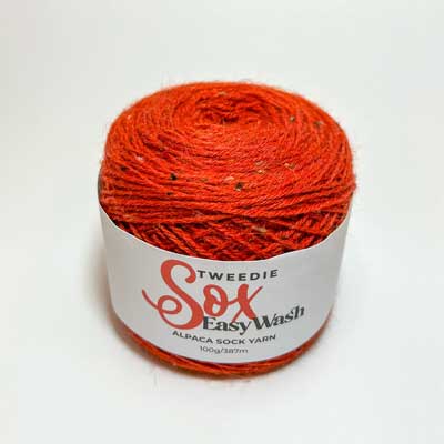 Tweedie Easy Wash Sox 4ply 100gms 2095 Red Brick Tweed