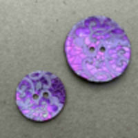 Terries 28mm S7926 83 2 hole shell lace lasered purple