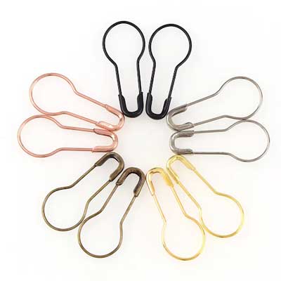 Metal Calabash Stitch Markers 100 Pack