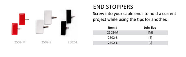 End Stoppers [M] 2/unit