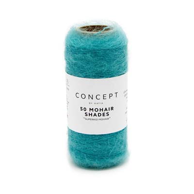 Concept 50 Mohair Shades 2ply 20gms 27 Water Blue Laceweight