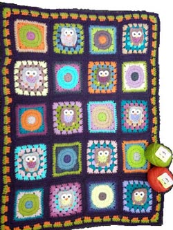 Night Owl Cot Blanket