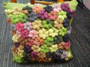 Noro Silk Garden Puff Cushion